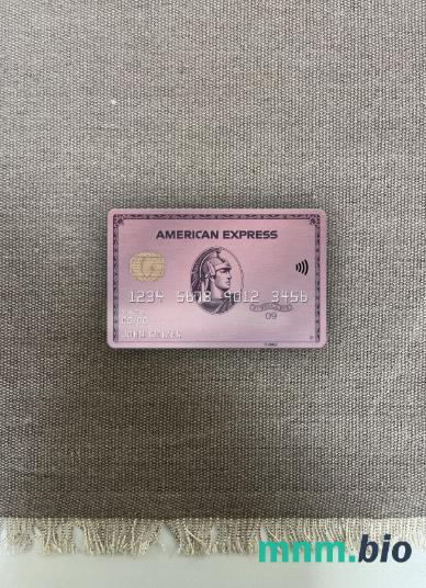 USA ADP Earnings bank AMEX rose gold card wygląd fotograficzny skan PSD + zdjęcie